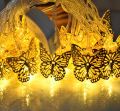 For 20 LED Butterfly Fairy String Lights for Decoration Outdoor Indoor Decorative Lighting for Garden. 