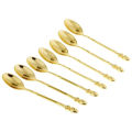 Spoon Set With Swan Stand - Golden. 