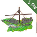 Aquarium Landscaping Decoration Ship Aquarium Fish and Shrimp Shelter cave.
