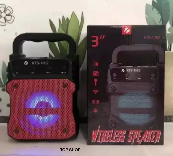 3%20Inches%20Karaoke%20KTS%201092%20Bluetooth%20Portable%20Wireless%20Speaker%20With%20-%20Image%203