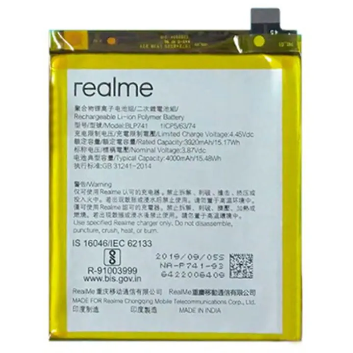 Origenal Realme C35 Battery