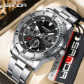 SANDA Simple Multi pointer Workplace Business Personalized Quartz Watch Successful Men's Watch SD3266-2.