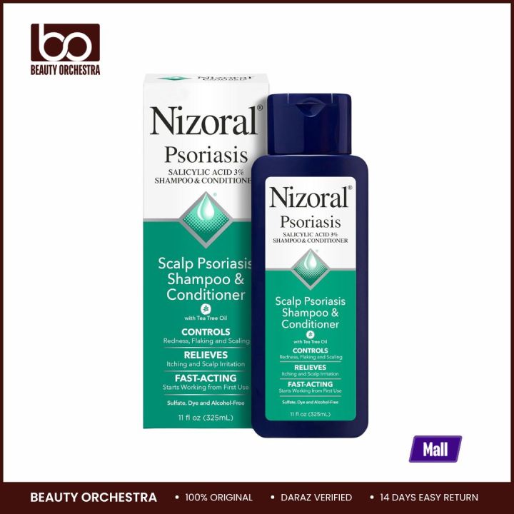 Nizoral Psoriasis Shampoo & Conditioner - Effective Scalp Psoriasis Treatment 11 Ounce - 325 ml