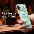 New arrival- For Nothing Phone 1 XINLI Straight Edge 6D Electroplate TPU Phone Case with Ring Holder. 