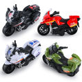 Cross-Border Simulation Motorcycle Toy Car Model Warrior Inertial Vehicle Racing Car Children's Toy Car Boy Gift.