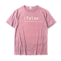 Funny False Programming Coding T-Shirt For Programmers Tshirts T Shirt Family Cotton Printed On Simple Style Men.