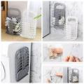 Edens Folding Hanging Laundry Basket Dirty Clothes Storage Organizer Wall Mounted Plastic Washing Hamper Basket Home Kids Toy Sorter Collapsible Laundry.