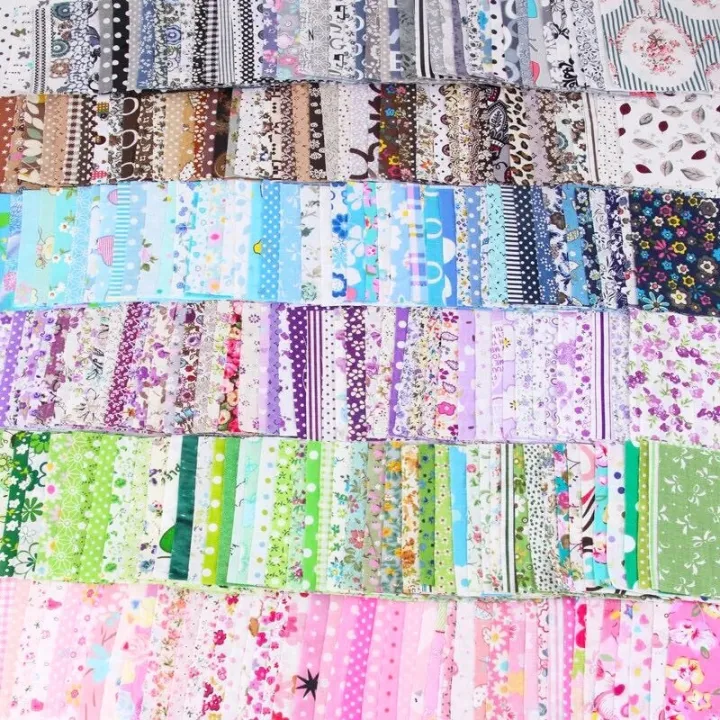 7-50pcs%20Assorted%20Floral%20Printed%20Cotton%20Cloth%20Sewing%20Quilting%20Fabric%20for%20Patchwork%20Needlework%20DIY%20Handmade%20Material%20Square%20-%20Image%202
