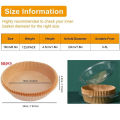 50pcs Non-Stick Disposable Air Fryer Liners Parchment Paper for Baking Roasting Microwaving Oil Water Proof Blister Packaging. 