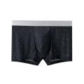 Ice Silk Hombre Bamboo Mesh Breathable Mid-waist Cotton Men's Underwear. 