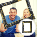 71x51cm Inflatable Photo Frame Party Prop Birthday Selfie Photo Picture Props Booth Party Photography Happy Picture Frame. 
