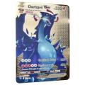 【Serendipity party】Classical Charizard Pokemon Spanish Iron Metal Pokmo Letters Gift Game Collection Cards ESPANOL Toy Rainbow. 
