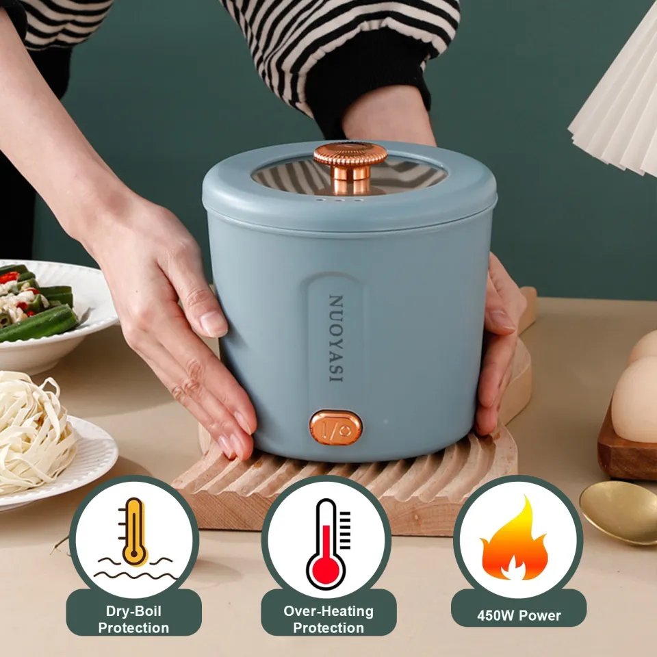 Multifunctional Mini Cooking Pot Portable Mini Electric Cooking Pot for Ramen More Easy to Clean Over heating Protection Multifunctional Us Plug Ideal Daraz .bd