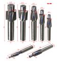 Countersunk head milling cutter , 7Pcs M3-M12 Counterbore Milling Cutter Speed Steel Pilot Slotting Tool End Mill Slot Drill Bit Set.
