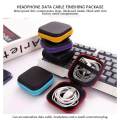 Earbud Case Mini Storage Carrying Pouch Perfect for Earphone Headphone USB Cable Flash Drive.