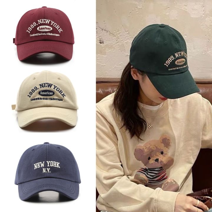 Casual Men and Woman's Baseball Caps Embroidered 1989 New York American Cotton Adjustable Dad Hats Unisex Sun Visor Hats