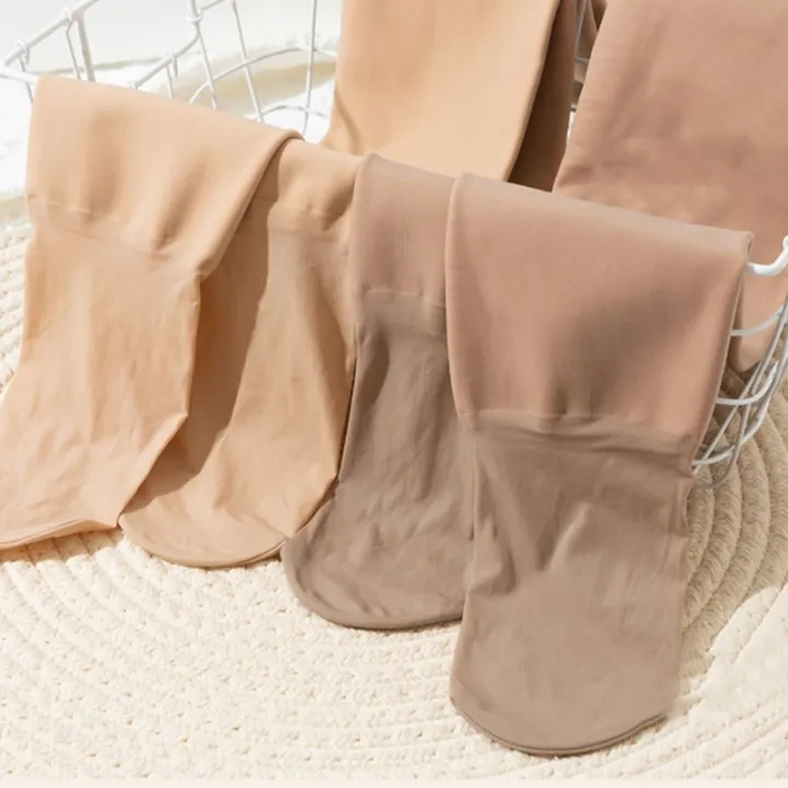 Winter%20Fleece%20Lined%20Tights%20Women%20Nude%20Thermal%20Pantyhose%20Warm%20Panty%20Polar%20Skin%20Black%20Effect%20Stockings%20Slimming%20High%20Waist%20Legging%20-%20Image%204