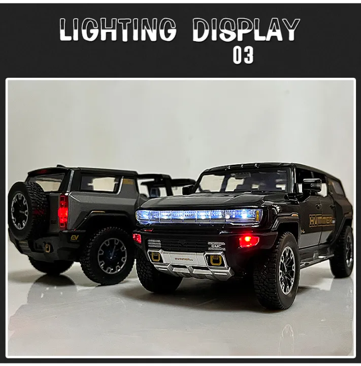 1:24%20for%20Hummer%20EV%20SUV%20Off-Road%20Alloy%20Car%20Die%20Cast%20Toy%20Car%20Model%20Sound%20and%20Light%20Children's%20-%20Image%209