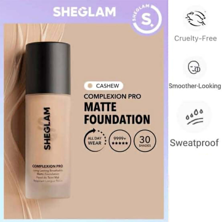 Sheglam Complexion Pro Long Lasting Breathable Matte Foundation - Fair