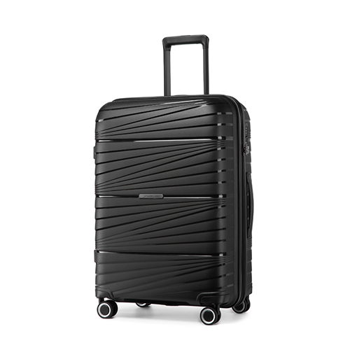 Leaves King  Family Size TSA Lock Travel Trolley Luggage-2008(Black)