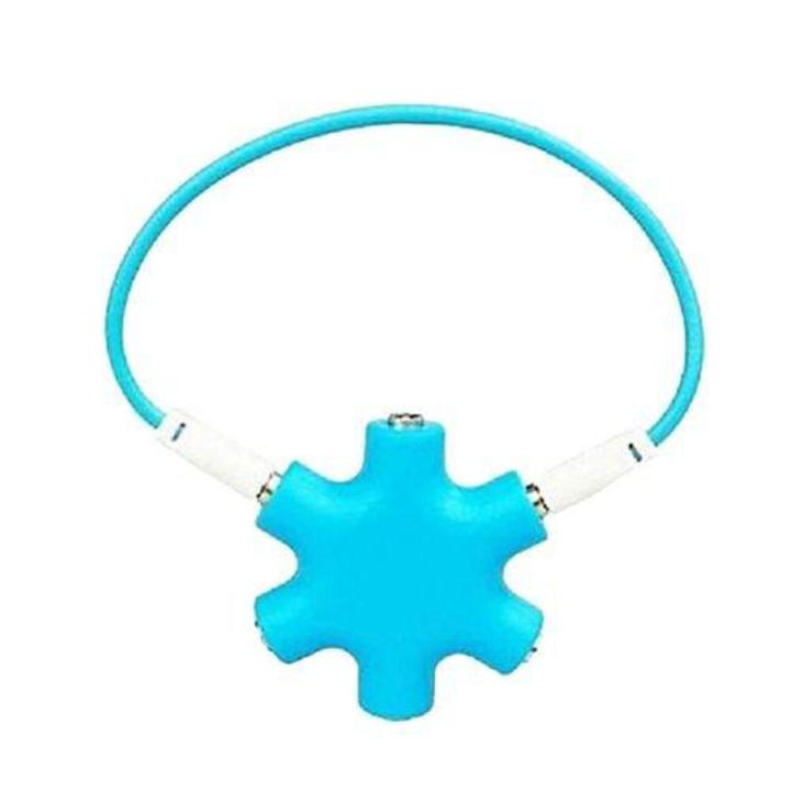 5-Way Headphone Splitter (35mm) - Blue