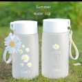 500ml Plastic Water Bottles Daisy Transparent Bottle Outdoor Sports Water Cup Water Mug Student Portable Mug.
