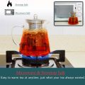 Brew Tea and Coffee in Style with Heat-Resistant Glass Tisset Flower Tea Potato Ketley Coffee Teapot - 900ml - A Unique Choice For Beverage Lovers.