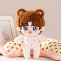 Kawaii Plush Cotton Idol Doll 20cm Stuffed Super Star Figure Dolls Plush Avocado Baby Fat Body Doll Can Change Clothes Kids Gift.
