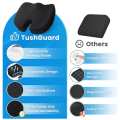 Seat Cushion - Cushion for Office Chair, Car Seat, Airplane, Bleacher - Sciatica & Coccyx Pain Relief Desk Grey Cushion Easy Install.