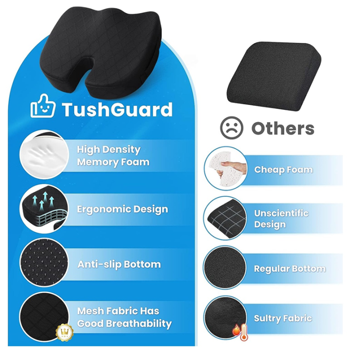 Seat%20Cushion%20-%20Cushion%20for%20Office%20Chair,%20Car%20Seat,%20Airplane,%20Bleacher%20-%20Sciatica%20&%20Coccyx%20Pain%20Relief%20Desk%20Grey%20Cushion%20Easy%20Install%20-%20Image%204