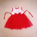 baby girl red colour party dress for all season 0-12 years girls.