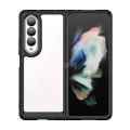 【Healer DingD】Case For Samsung Galaxy Z Fold 4 5G Flod 3 Silicone Bumper Acrylic Transparent Shockproof Phone Cover For Samsung Z Fold 4 Case.
