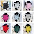 【NEW】 New Polyester fibre Chest Flower Embroidery Women's Clothing Dress Decoration Multi-layer Sequin Children's Clothing Clothing Accessories.