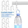 10pcs Curtain Drapery Pin Hooks - Silvery.