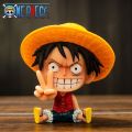 9CM Q Luffy Zoro Nami Anime One Piece Peripheral Sanji Robin Boa Hancock Ace Action Figure Toys Collection PVC Model Doll Gifts Ruiqir Super Store.