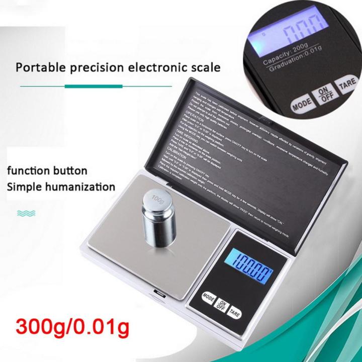 High precision 0.01g Digital kitchen weighting Electronic Scales Scale Jewelry Gold Balance Weight Gram LCD Pocket