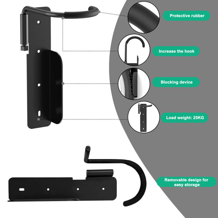 Bicycle%20Hook%20Rack%20Vertical%20Bike%20Rack%20Wall%20Mount%20for%20Space-saving%20Bicycle%20Storage%20Universal%20Garage%20Hanger%20with%20Helmet%20Hook%20less%20Than%20Space-saving%20Bike%20Rack%20-%20Image%206
