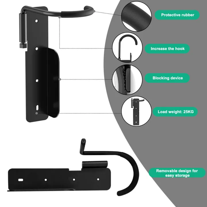 Bicycle%20Hook%20Rack%20Vertical%20Bike%20Rack%20Wall%20Mount%20for%20Space-saving%20Bicycle%20Storage%20Universal%20Garage%20Hanger%20with%20Helmet%20Hook%20less%20Than%20Space-saving%20Bike%20Rack%20-%20Image%206