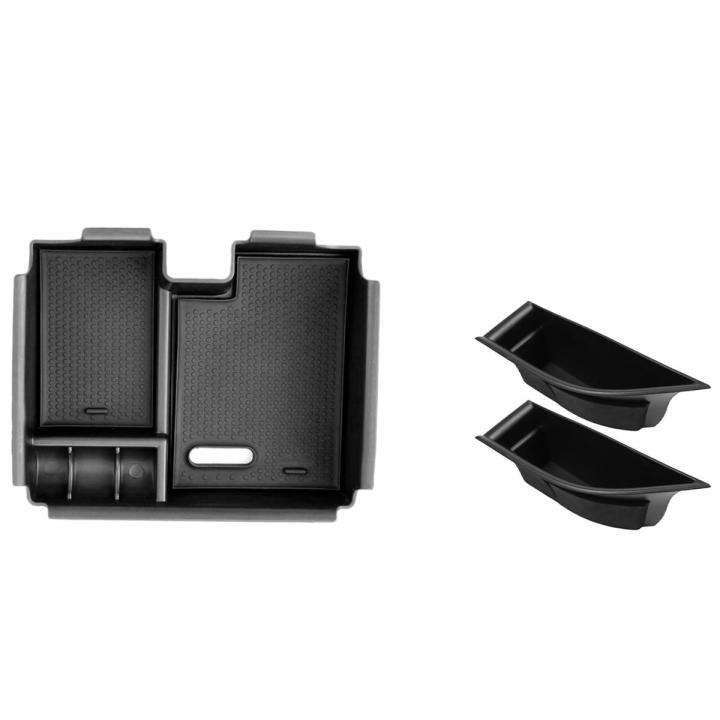 Central Armrest Storage Box Car Organizer for Land Range Rover Evoque 2009-2013 & Front Door Handle Storage Box