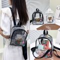 New Fashion Mini Women Backpack Transparent PVC Cute Kids Girls School Bags Student Small Bookbags Casual Female Travel Bagpack.