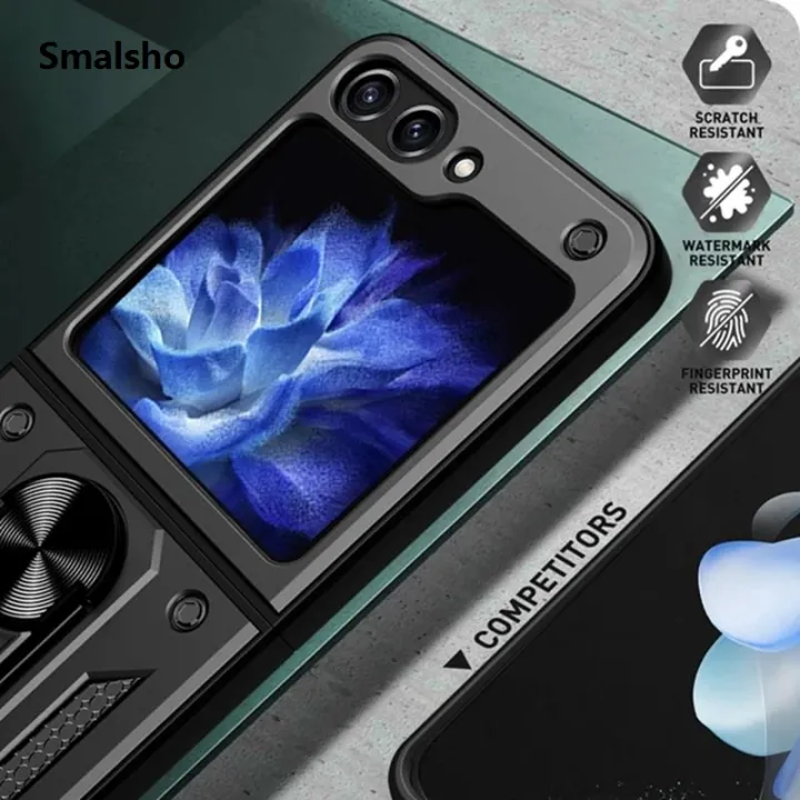 Armor%20Shockproof%20Case%20for%20Samsung%20Galaxy%20Z%20Flip%207%20FE%206%205%204%20Protective%20with%20Ring%20Stand%20Holder%20Anti-Slip%20Grip%20Cover%20Coque%20Fundas%20-%20Image%203