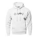 Mountain Heartbeat Hoodies Sweatshirt Men Sound Ray Diagram Hooded Sweatshirt Hoodie Winter Autumn Printed Black Gray Sportswear Superman. 