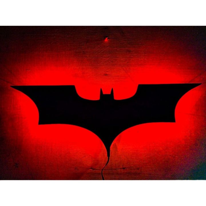 Creative 3D Batman Wall Lamp LED Gaming Room Decorative Light Bat Lamp room Interior Decoration