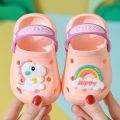 Cartoon Home Slippers Kids Fashion Cute Soft Soled Non-slip Sandals Summer New Design Shoes Baby Unisex PVC Round Head Slippers. 