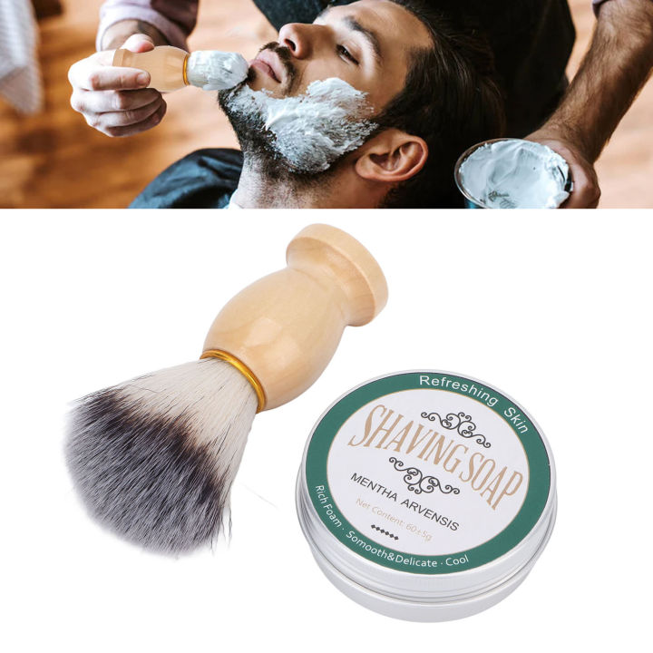2%20Pcs%2060g%20Shaving%20Soap%20Mint%20Fragrance%20Softening%20Beard%20Men's%20Shaving%20Soap%20Shaving%20Cream%20Shaving%20Brush%20Set%20-%20Image%206