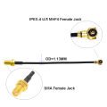 10pcs/lot IPEX4 Cable IPEX4 MHF4 to RP-SMA/SMA WIFI Al ntenna RF Cable RF1.13 Pigtail Extension Cable Assembly.