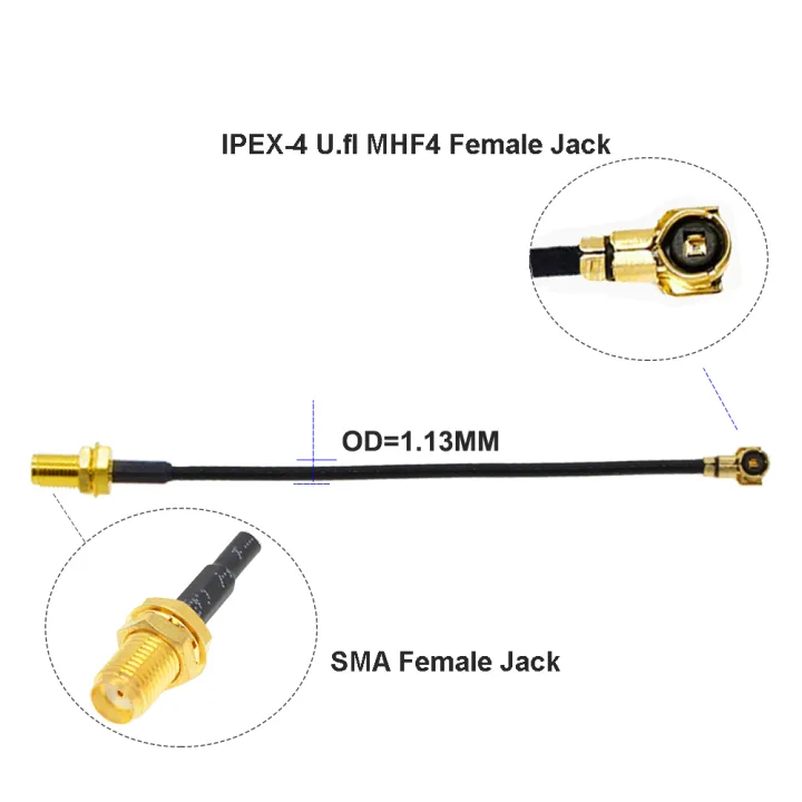 10pcs/lot%20IPEX4%20Cable%20IPEX4%20MHF4%20to%20RP-SMA/SMA%20WIFI%20Al%20ntenna%20RF%20Cable%20RF1.13%20Pigtail%20Extension%20Cable%20Assembly%20-%20Image%202