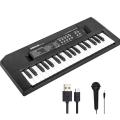 Kids Piano 37 Keys Electronic Music Keyboard with Microphone USB System Educational Musical Toy. 