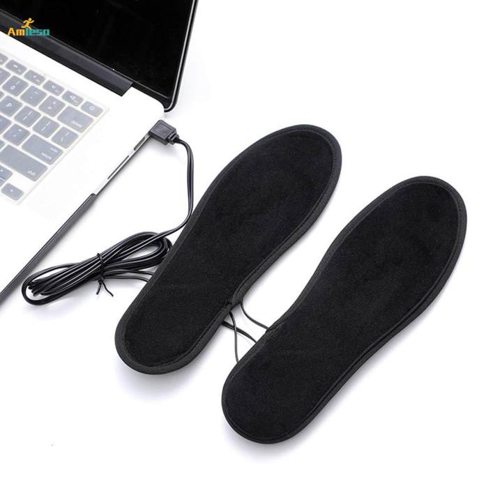 Foot Warmer USB Women Men Soft Heated Insoles for Biking Ice Fishing Camping 43 To 44