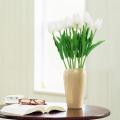 10pcs/lot PU single small silk Tulips Artificial Silk Tulips Flores Bouquets flowers for house Wedding decoration cheap Flower.